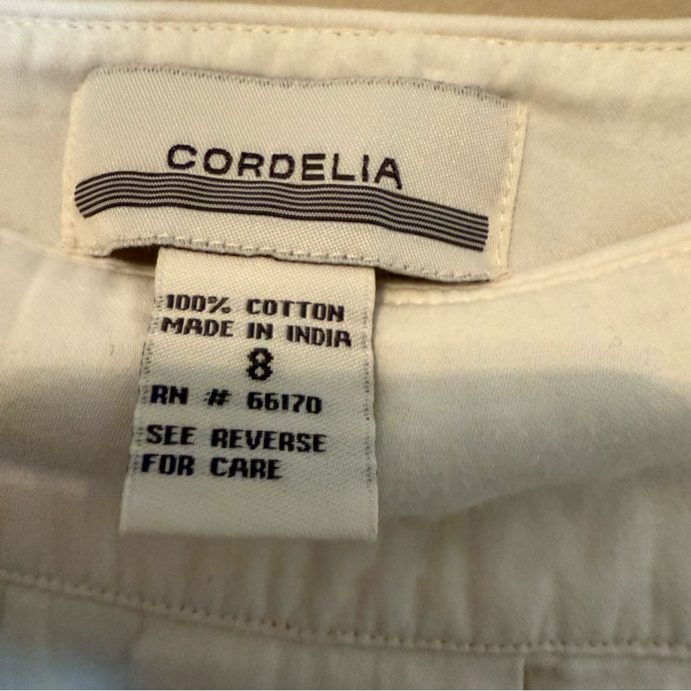 Anthropologie Cordelia 100% Cotton A-Line Knee Length Skirt Size 8 Moss Grotto - Picture 3 of 5